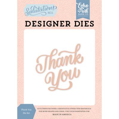 Echo Park Salutations No. 1 Die Set - Thank You